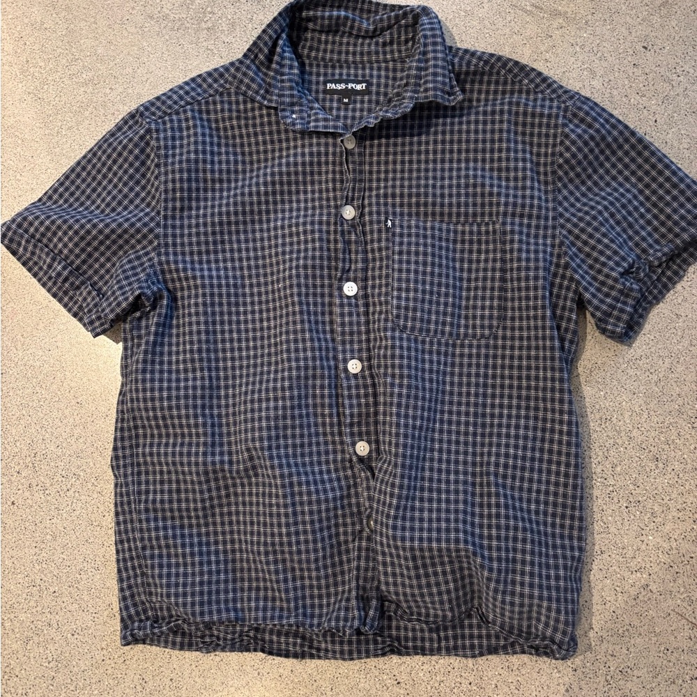 Men's Blue Checkered Shirt